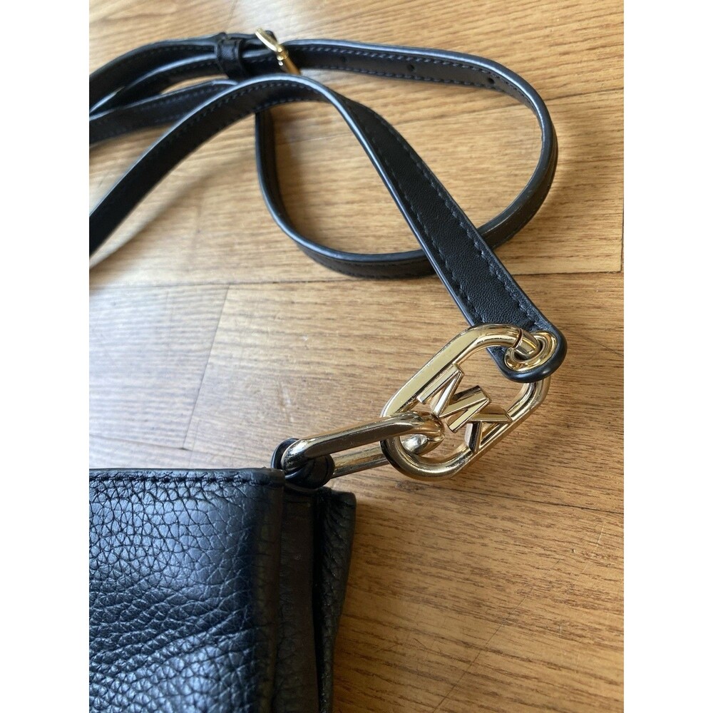 Michael Kors Trisha Triple Compartment Shoulder Crossbody Bag MK Signature/Solid - Picture 2 of 9